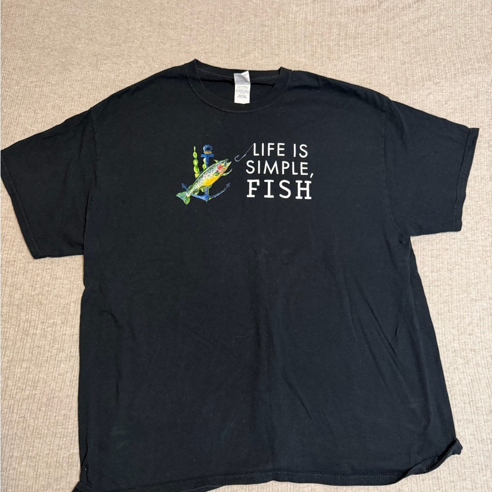 Gildan Black Fish Graphic Tee
